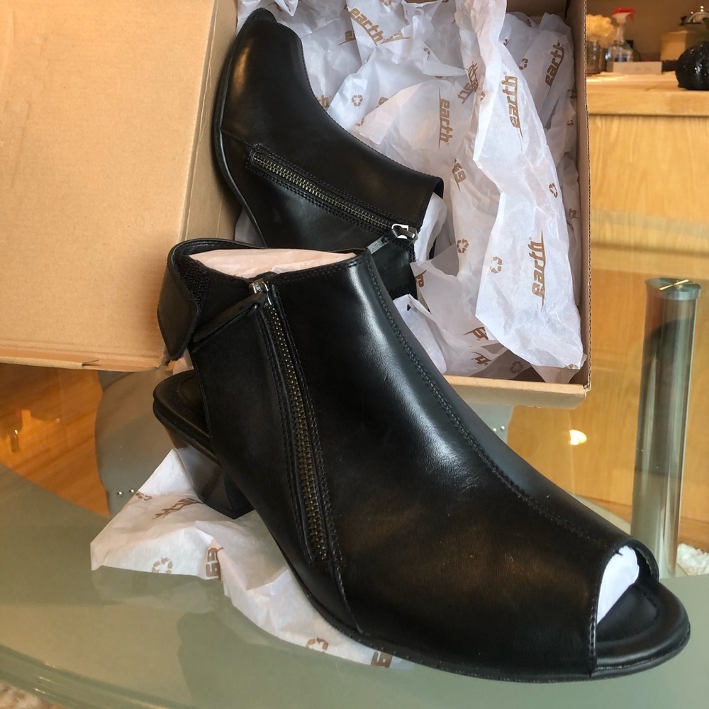 New Earth Brand Open Toe Bootie